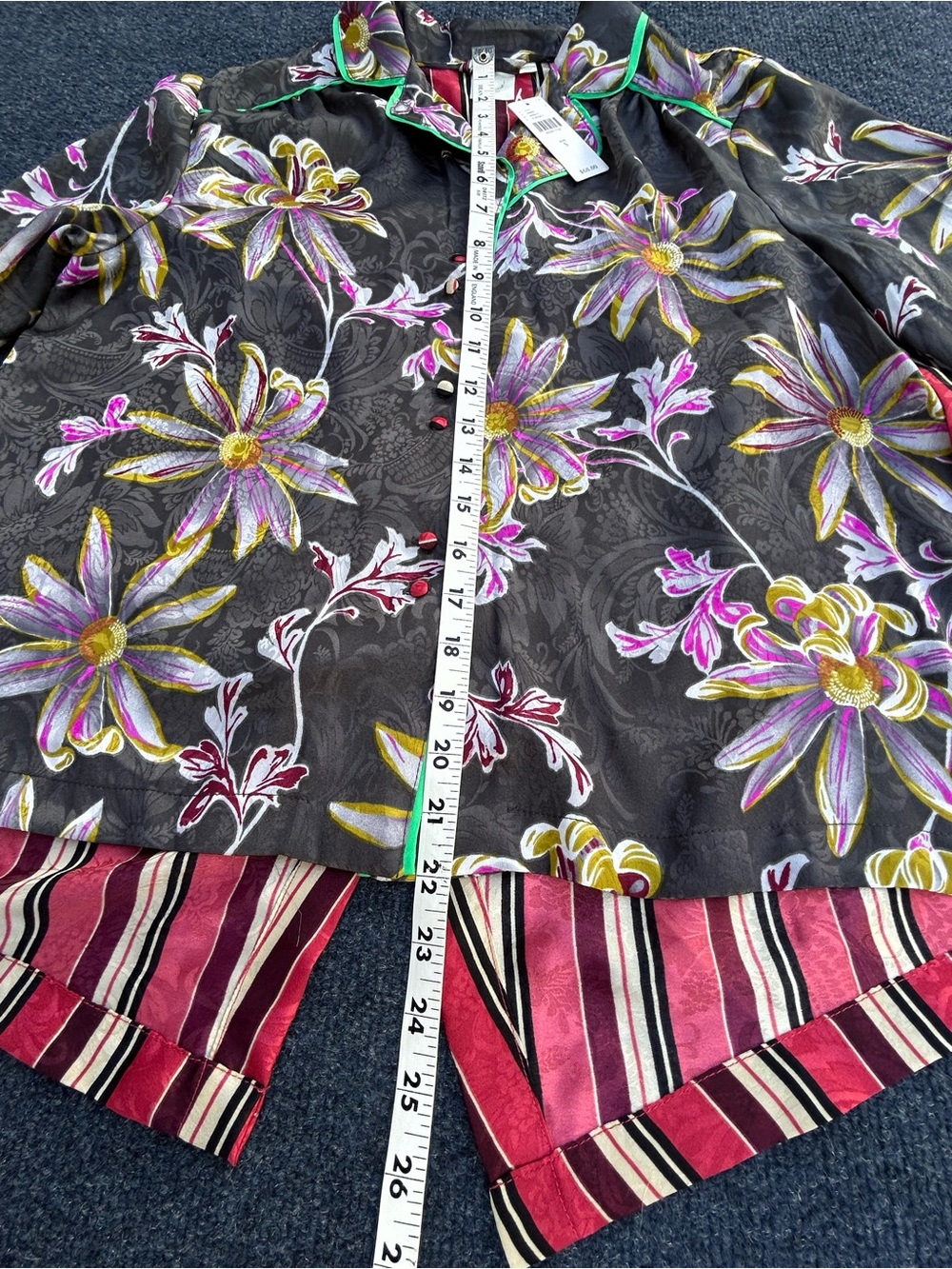 NWT E by Eloise Anthropologie 2 piece Pajama Set Top & Bottom - Picture 9 of 15